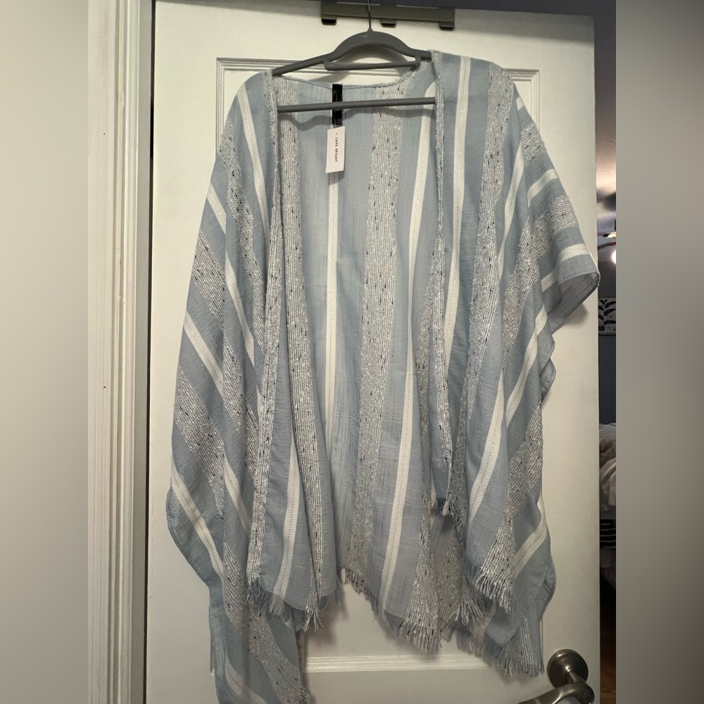Lane Bryant Blue and White Accent Panels